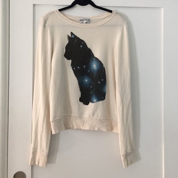 Wildfox galaxy cat sweater