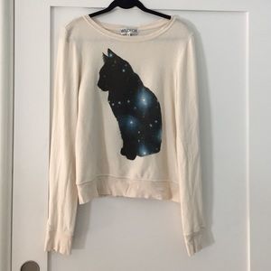 Wildfox galaxy cat sweater