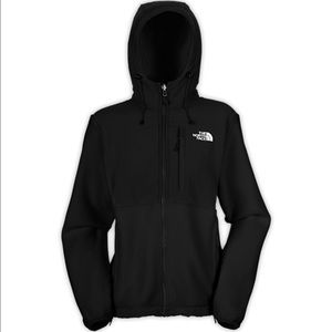 The North Face hooded black fleece Denali jacket