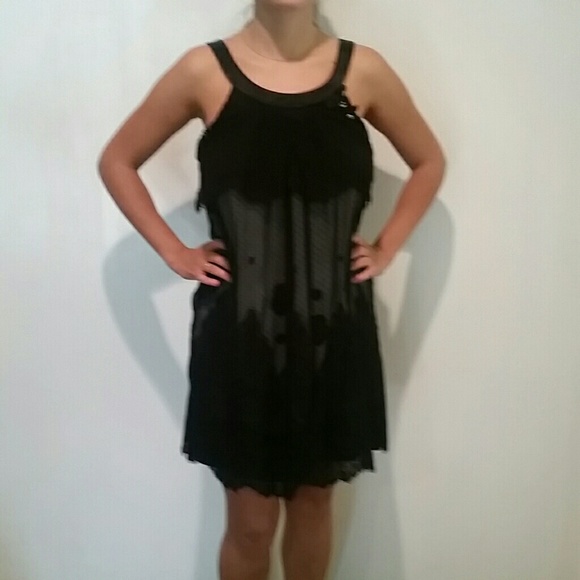 Black bcbg dress