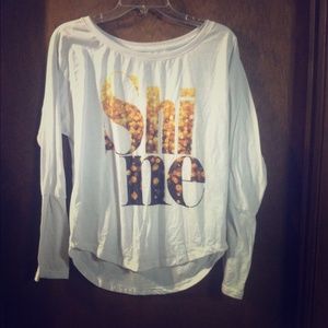 Aeropostale long sleeve shine top