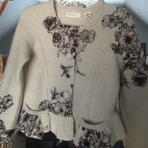 Peplum wool jacket from Anthro