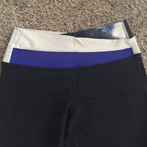Lululemon Astro Yoga Pant Sz 4 Black Blue