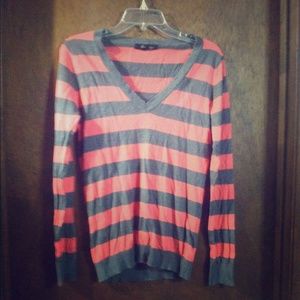 Striped, forever 21, v neck sweater top