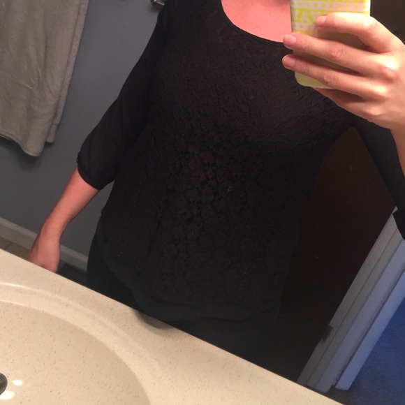 Lauren Conrad lace front top