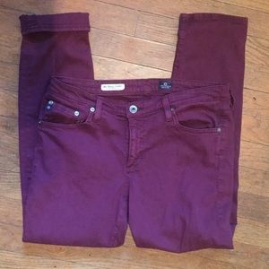 Anthropologie AG "Stevie" dark purple denim size31
