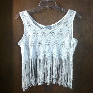 Charlotte Russe, lace tassel top