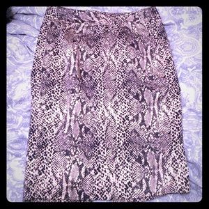 MK Snake Print Pencil Skirt
