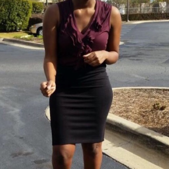 Black Pencil Skirt - Picture 2 of 2