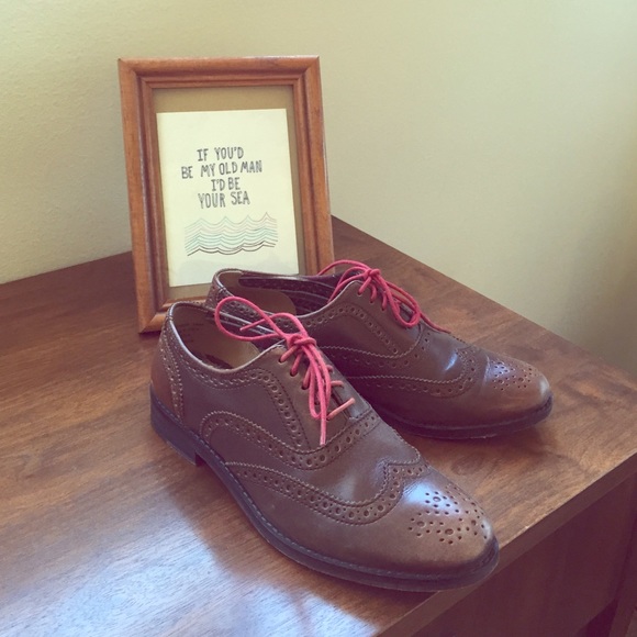 J. Shoes Shoes - J. Shoes Dark Brown Leather Brogue Oxfords