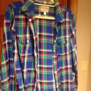 Long sleeve plaid shirt
