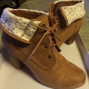 Brown booties