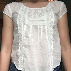 Abercrombie kids white top