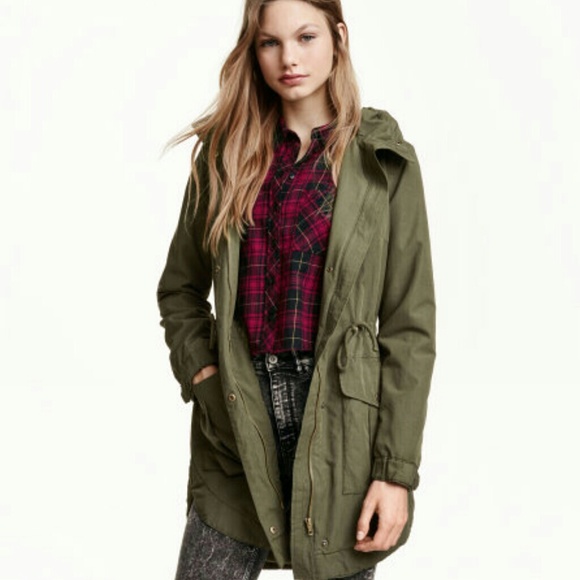 Army green parka