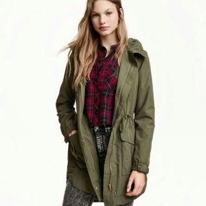 Army green parka