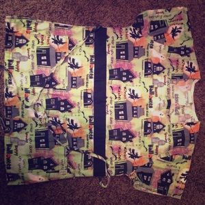Size small Halloween scrub top