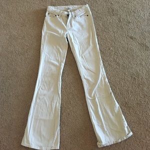 Tan dress pants; size 0 average