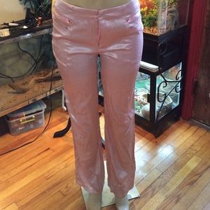 Pants pink silk