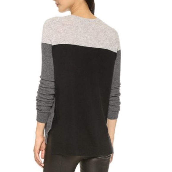 πSOLDπ πHPπ VINCE Cashmere Colorblock Sweater - Picture 3 of 4