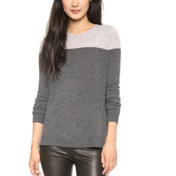 πSOLDπ πHPπ VINCE Cashmere Colorblock Sweater - Picture 2 of 4