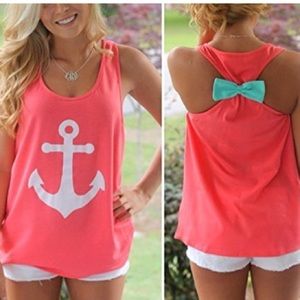 Anchor Bow back tank