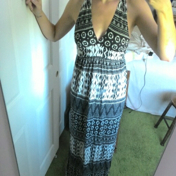 Double Slit Maxi Dress - Picture 1 of 3