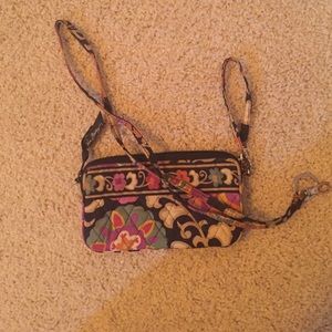 Vera Bradley wristlet with lanyard