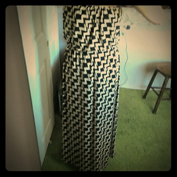 Chevron Maxi Dress