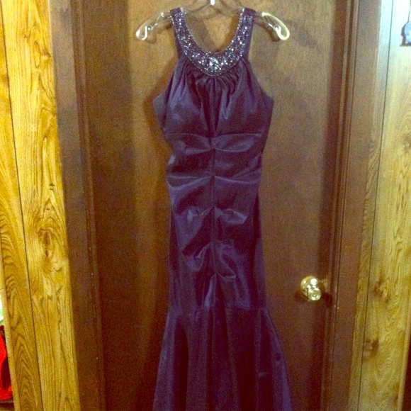 Xcape purple mermaid dress