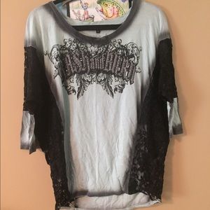 Crash and Burn top with lace sides!