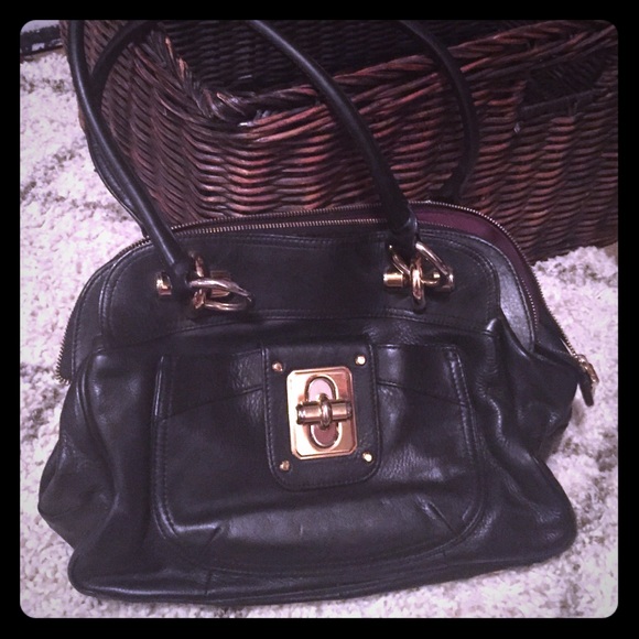 B Makowsky Black Satchel