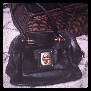 B Makowsky Black Satchel