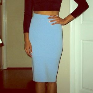 Foreign Exchange baby blue mini skirt size M