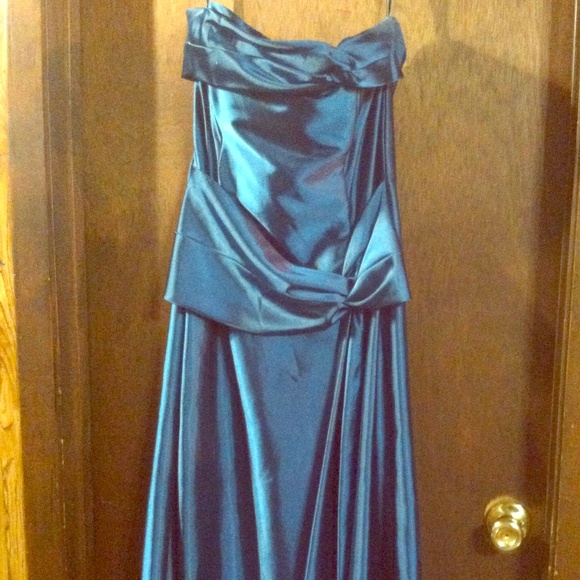 Dark teal a-line, Jessica mcclinktock gown