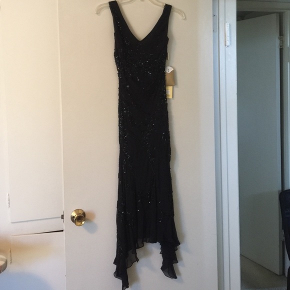 Black beaded dress