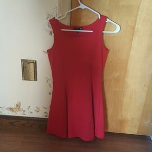 Cotton on red skater dress