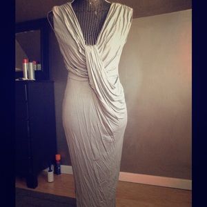 Gray asos goddess dress