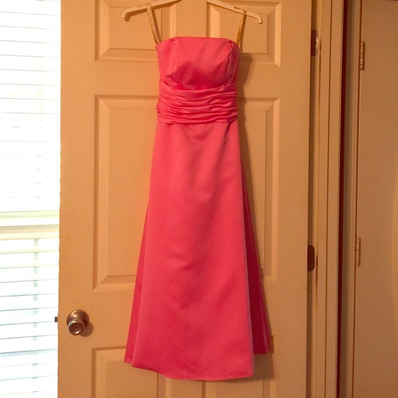 Pink dress with wrap