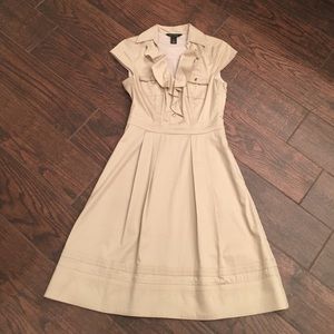 White House Black Market Khaki Dress