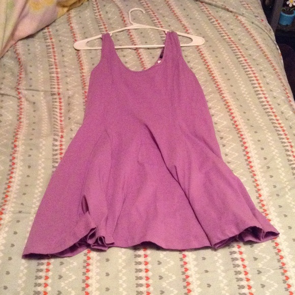 Purple skater style dress