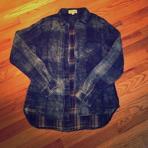 Anthropologie Cloth& Stone faded blue button up