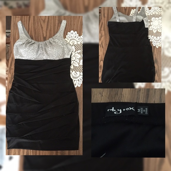 Black and Silver Homecoming Dress (ruby rox) - Picture 1 of 1
