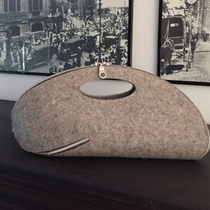 Modern Grey Felt Handbag