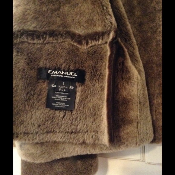 EMANUEL UNGARO 100 % Shearling Coat made in USA - Picture 2 of 4