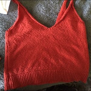 Zara medium cropped knit tank