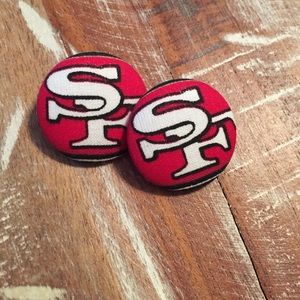 Medium size San Francisco 49ers earrings!