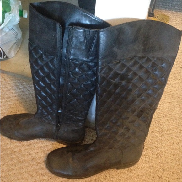 Ciao Bella quilted leather boots