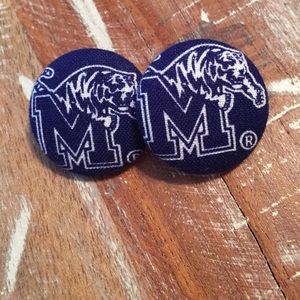 Let's go Memphis Tigers! Medium earrings!