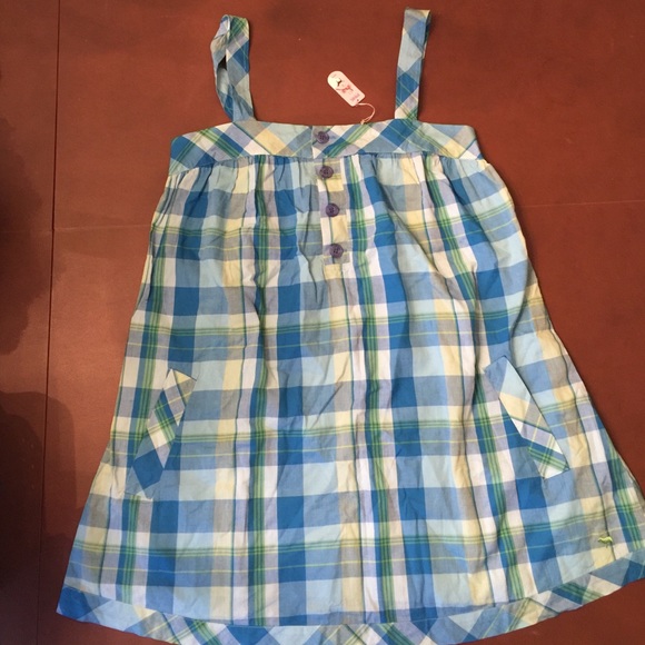 Blue Plaid Summer Dress