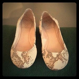 Vince Camuto Snakeskin Flats